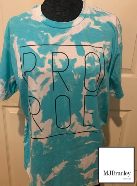 Pro Roe Graphic Bleached Tshirt