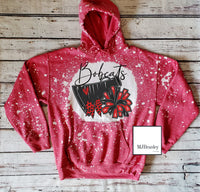 Grand Blanc Cheer bleached hoodie