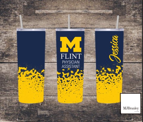 UM Flint PA Tumbler with Logo