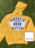 Goodrich Football bleached hoodie