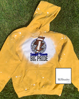 Football bleached hoodie